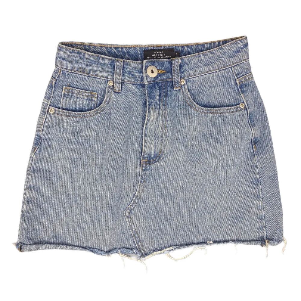 Made For A Restless Generation Factorie Australia 26" Denim Jean Mini Skirt
